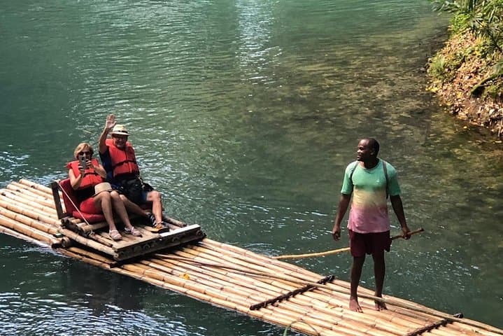 Jamaica Martha Brae Bamboo Rafting with Bus Transportation 