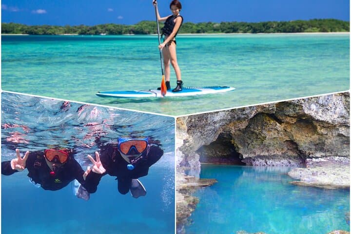 Okinawa Ishigaki Kabira Bay SUP or Canoe and Blue Cave Snorkeling
