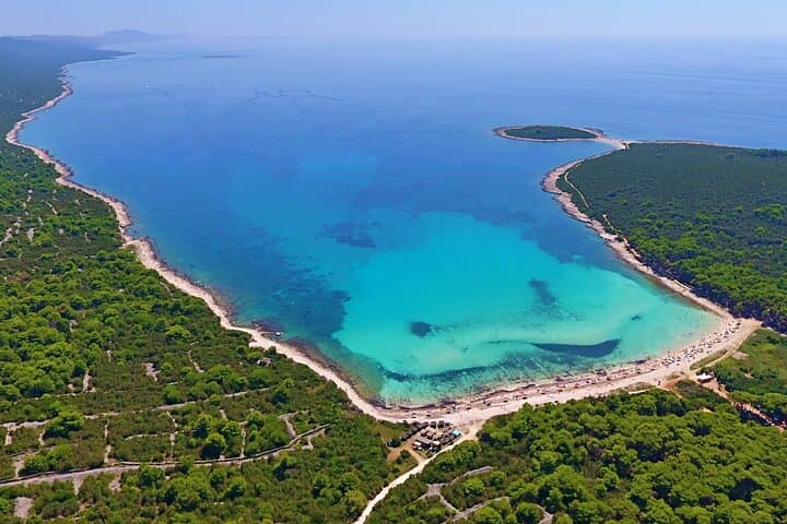 Zadar to Sakarun Beach Tour, Shipwreck Dive & Tunnel - 4,5hr