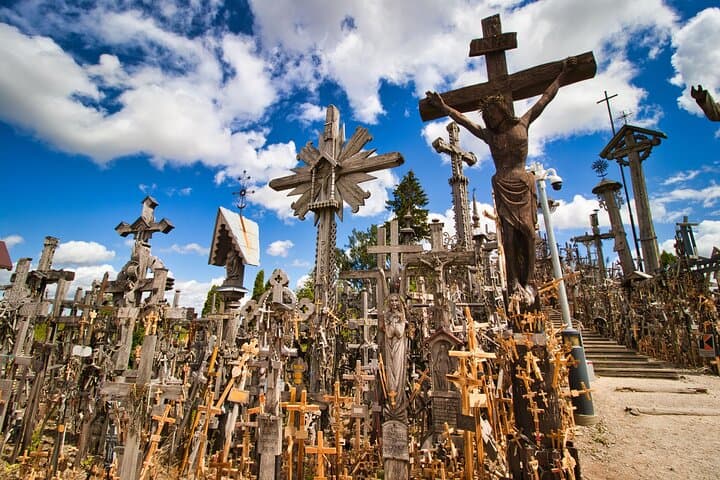 From Riga: Hill of Crosses & Jelgava Highlights