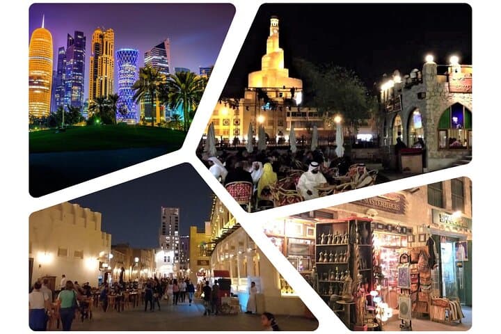 Doha: Private 4-Hour Evening City Tour with Souq Waqif Market