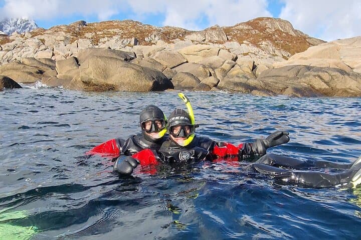 Lofoten Unique Snorkeling Experience in Dry Suit