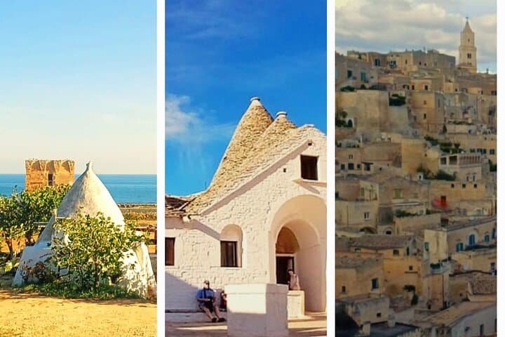 Tours from Bari: Explore Polignano, Alberobello, Matera in a day