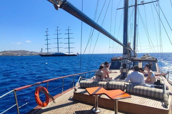 Shared Mykonos Sail Cruise to Delos and Rhenia Islands