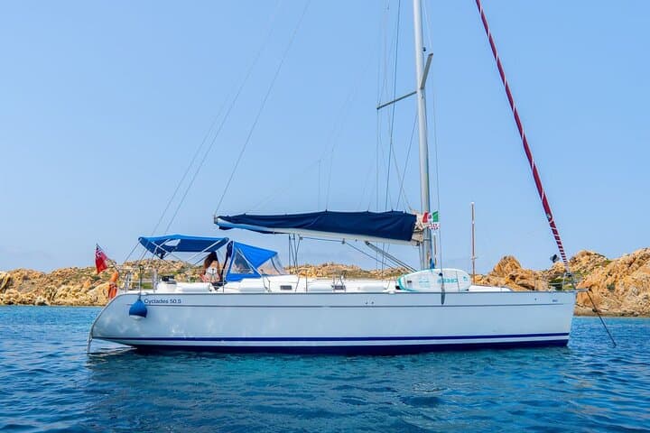 Sailing boat from Santa Teresa di Gallura to the Maddalena Archipelago 