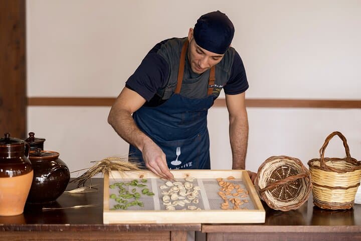 Cooking class in the trulli with chef Davide